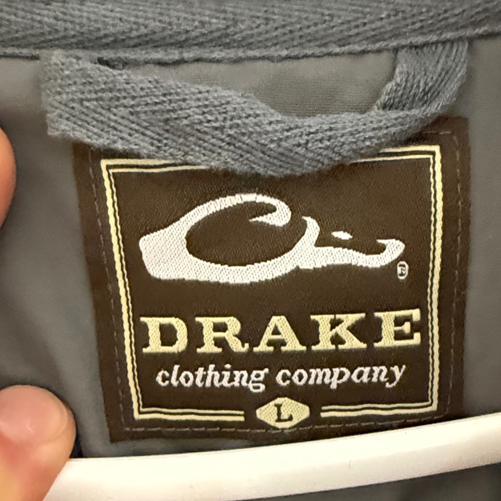 Drake Gray Quilted Men's Sweater size large - Picture 2 of 4